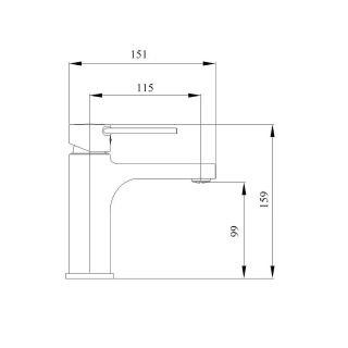 Смеситель для раковины Aquanika Round AQR1015CR хром